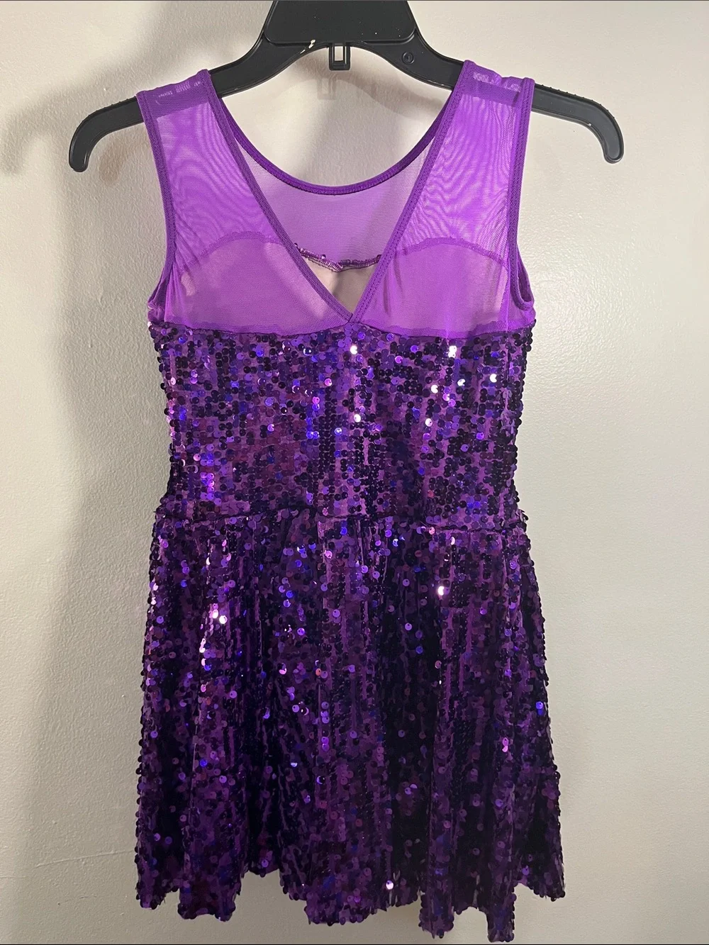 Weissman Purple Sequined Girls' Dance Dress